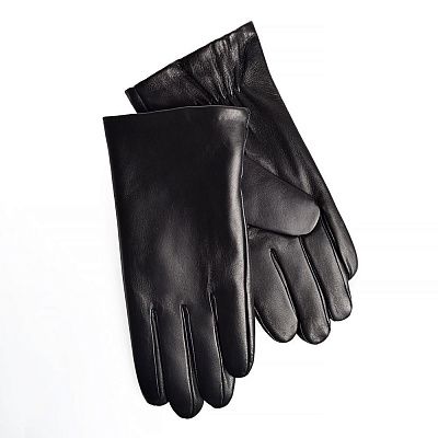 Перчатки черн 115 XL кожа/мех