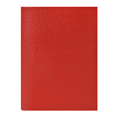 Обложка для паспорта MO-1090 красн. нат.кожа