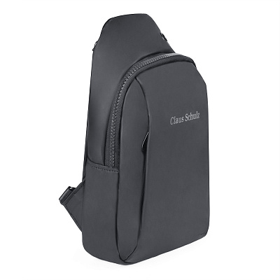 Рюкзак кроссбоди BG-5203-7 серый текстиль с в/о покрытием